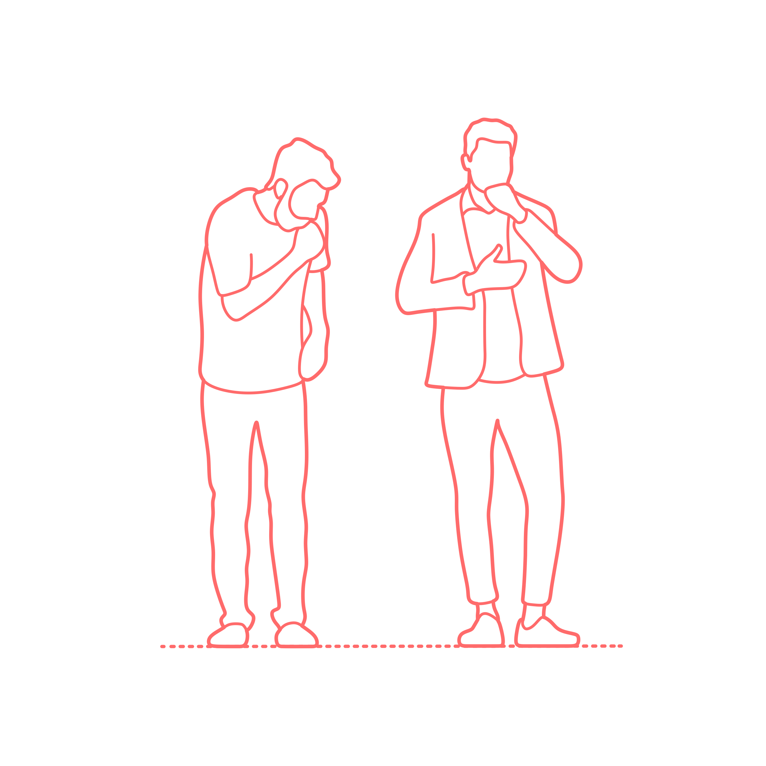 Humans Outbreak Coughing Men Standing Sticker Svg Vector Free Vectors